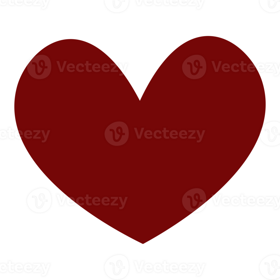 simple and solid red heart icon, perfect for projects related to love and support png