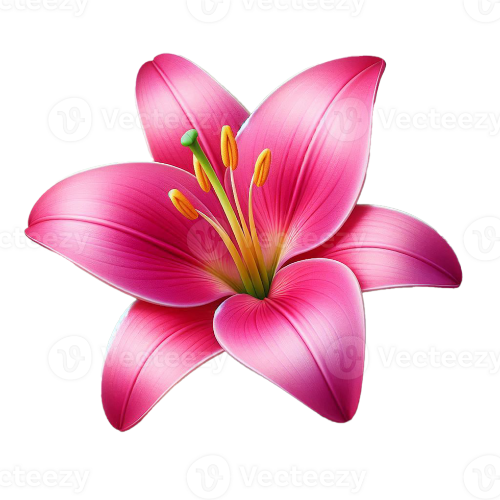 Beautiful Lily Flower with Transparent Background png