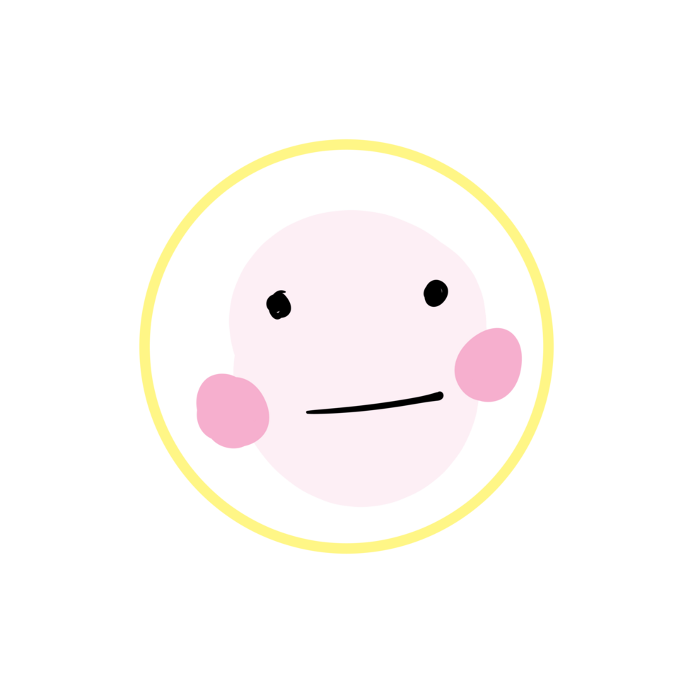 Whimsical Character with Minimalist Design png