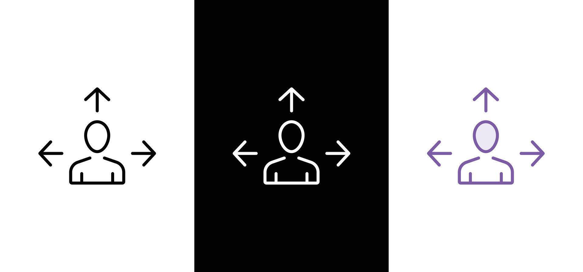 Guidance icon set. Containing traffic direction board, three way arrow, guide service and support, information book, and option. illustration vector
