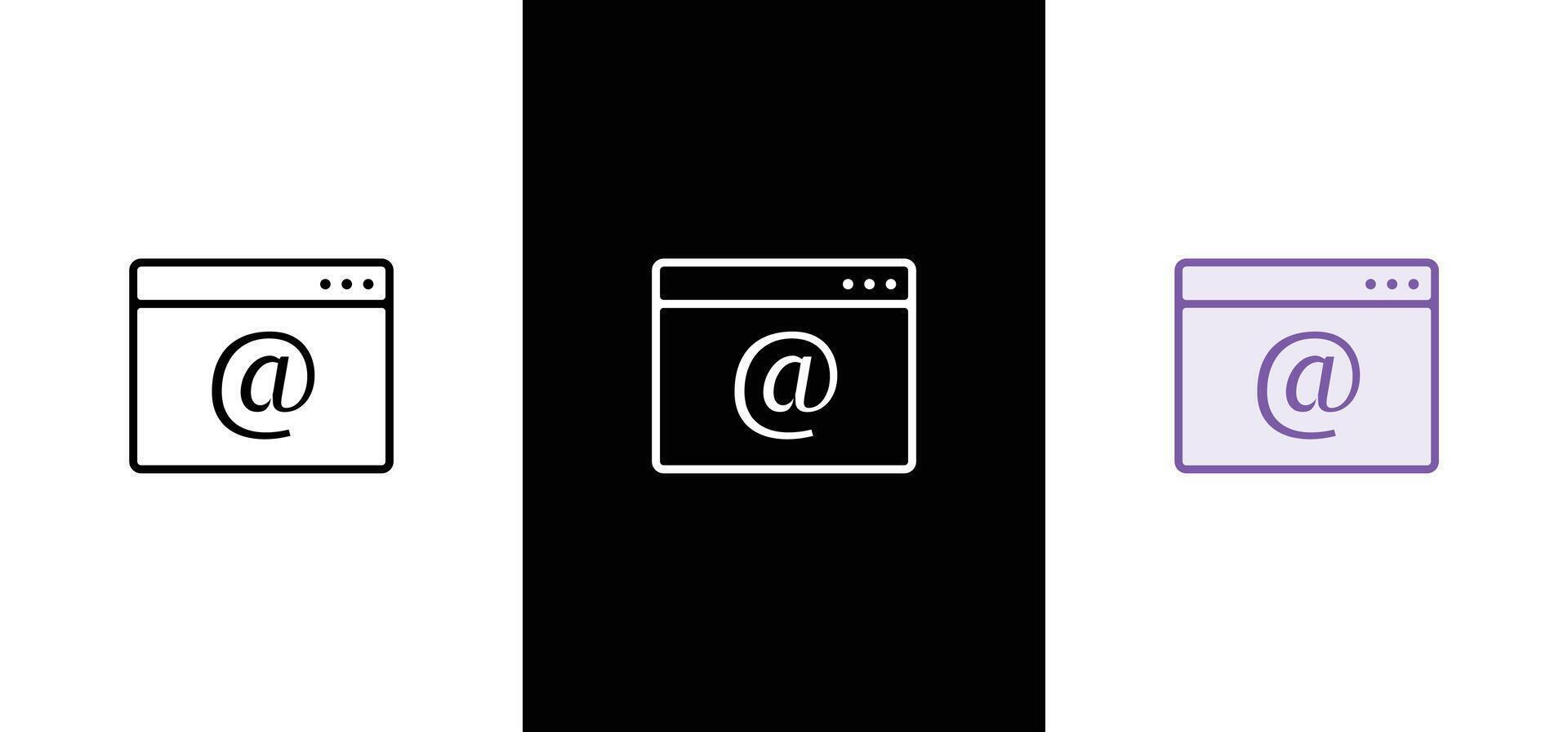 New email icon, email marketing concept, read e-mail or newsletter. vector