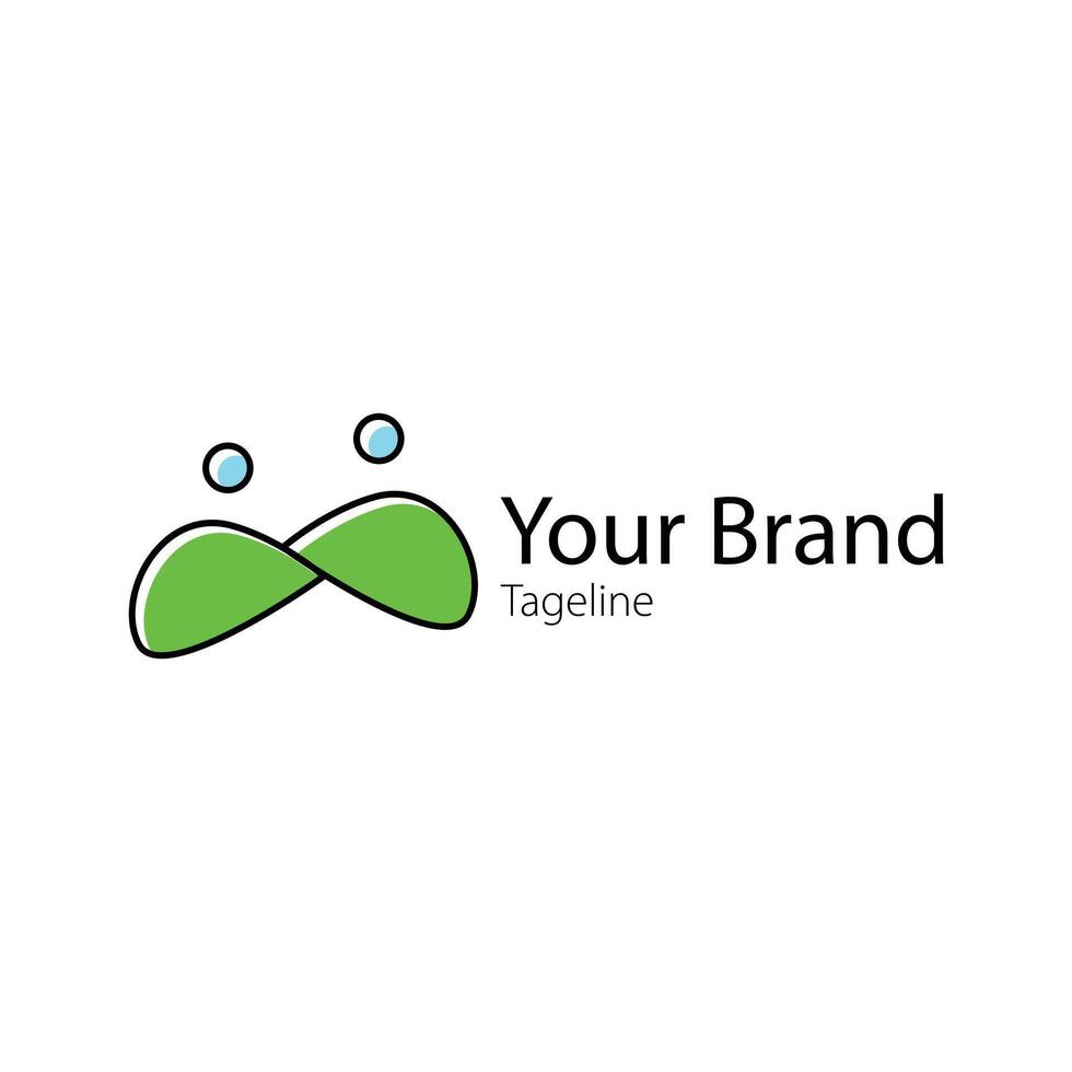 People Logo Design Infinitely shaped like roof vector