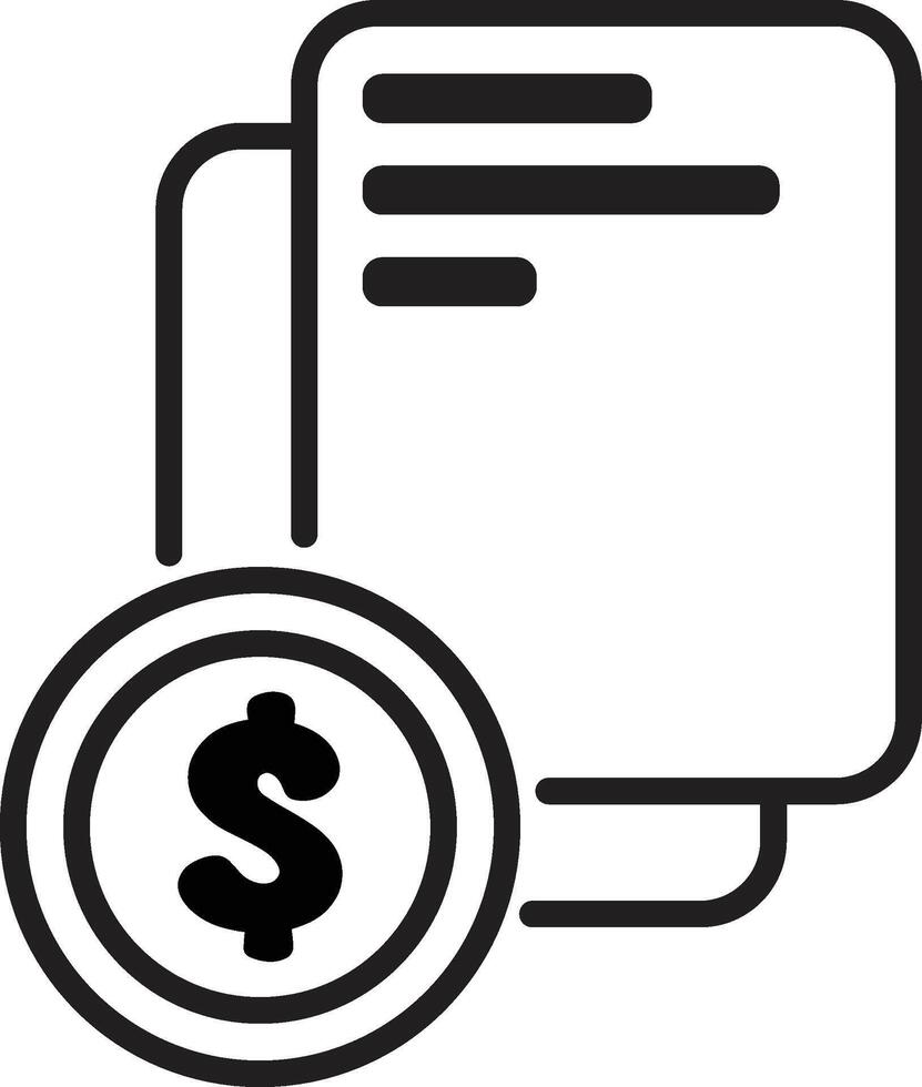 financial statements icon vector