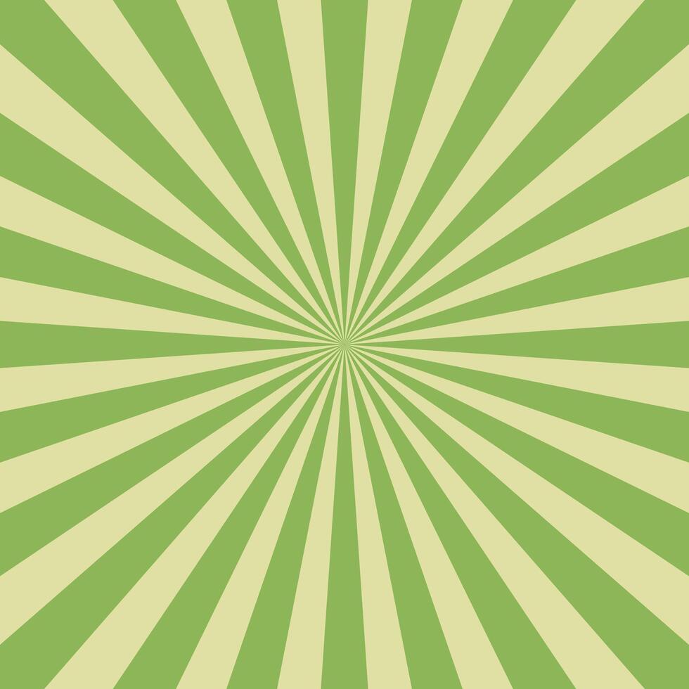 abstract grenn sunburst background design template vector