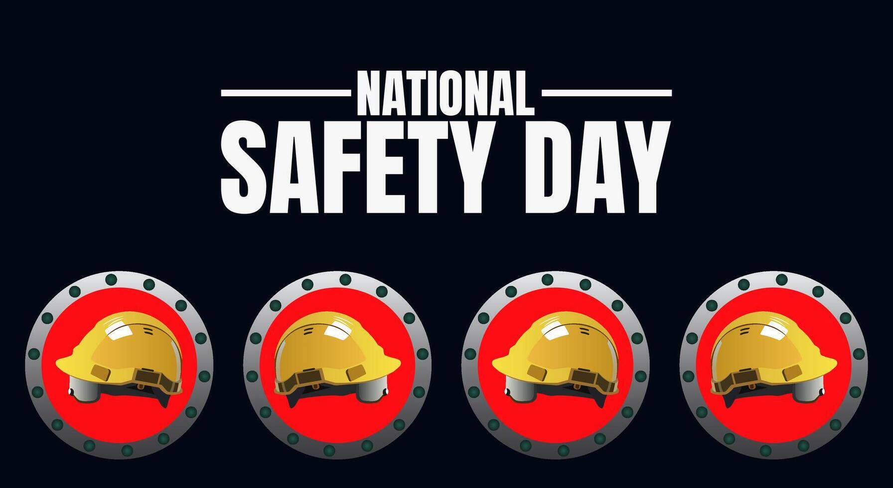 Building a Safer Future, Join Us for National Safety Day vector