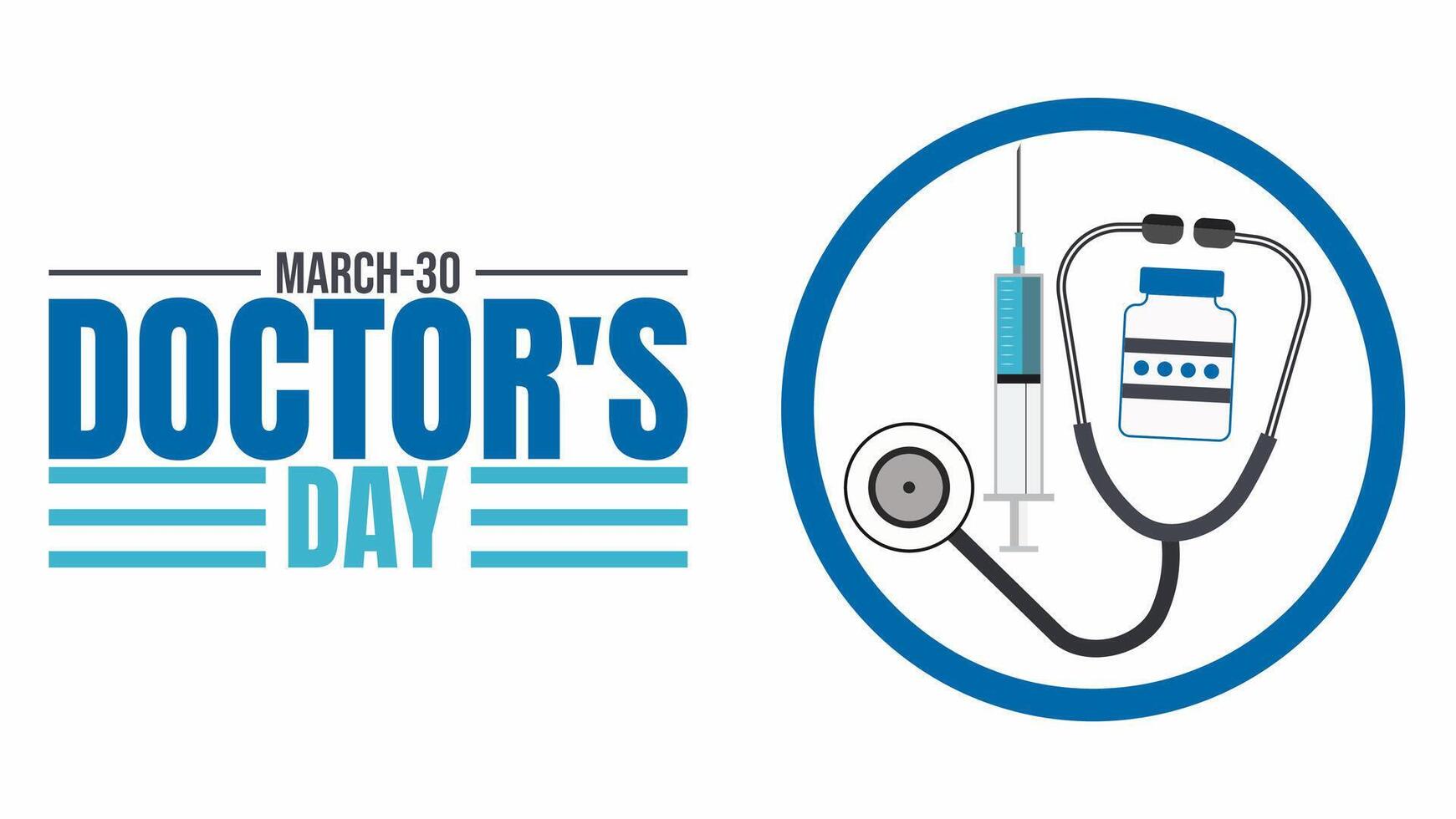 Thank You, Doctors, Honoring Healthcare Heroes on Doctors Day vector