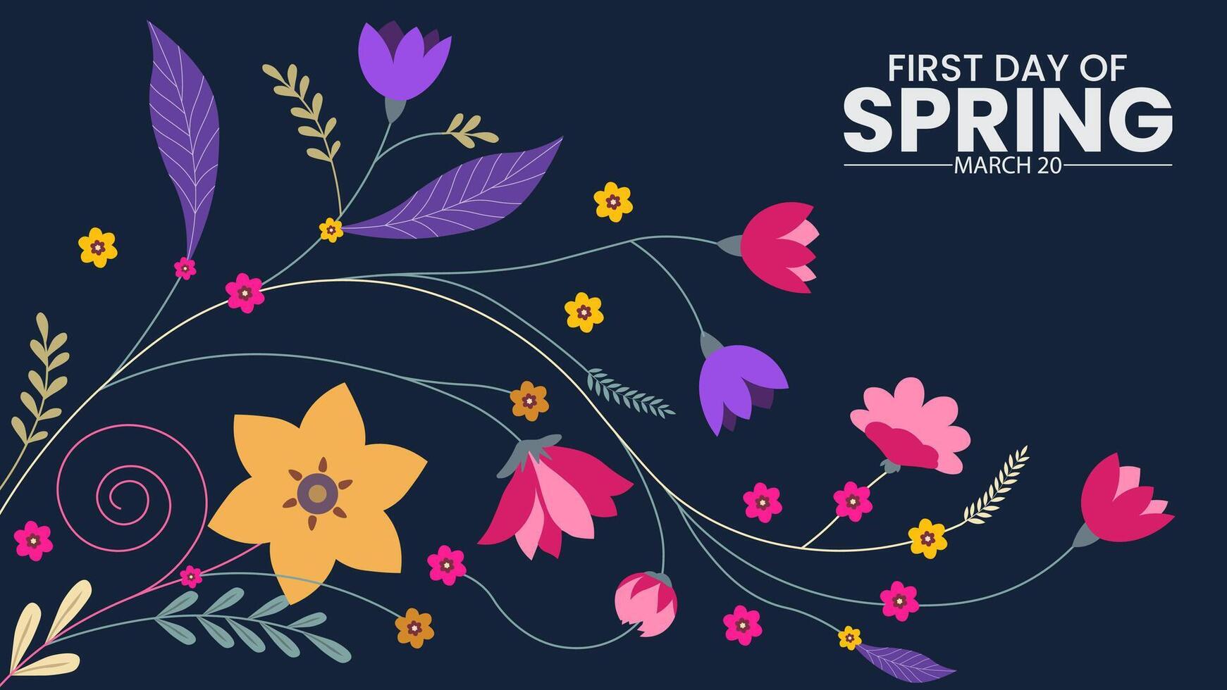 Welcome Spring, A New Season of Growth and Renewal vector