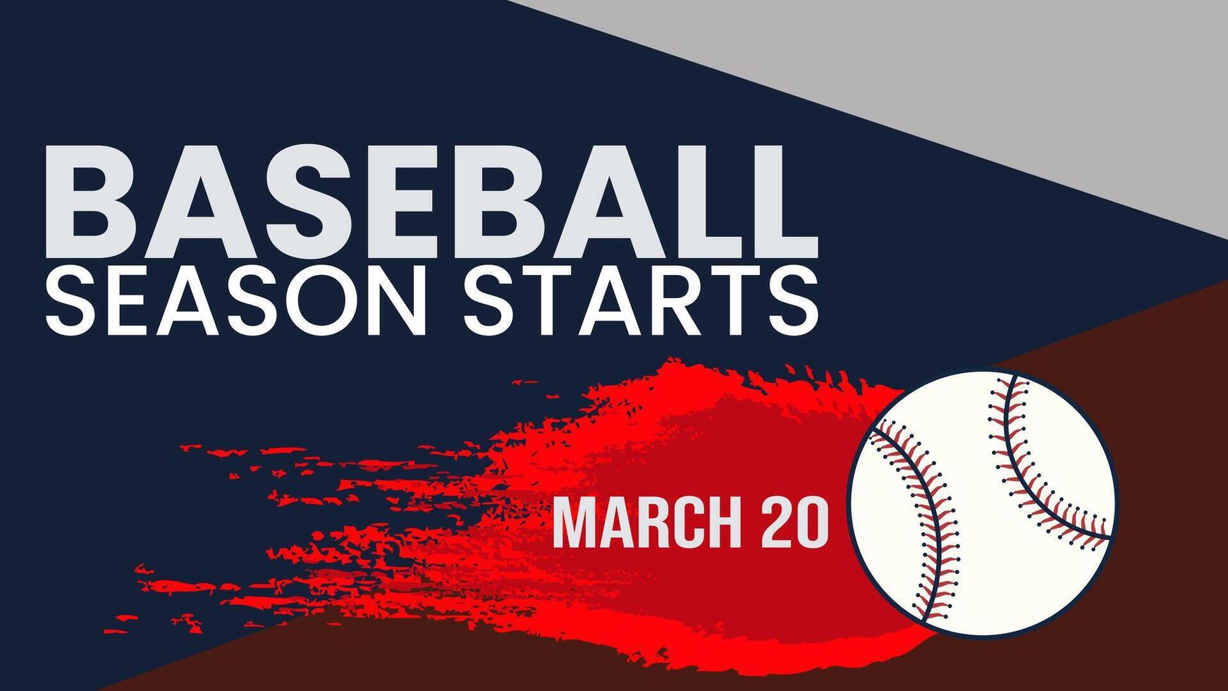 New Season, Fresh Starts, Play Ball vector