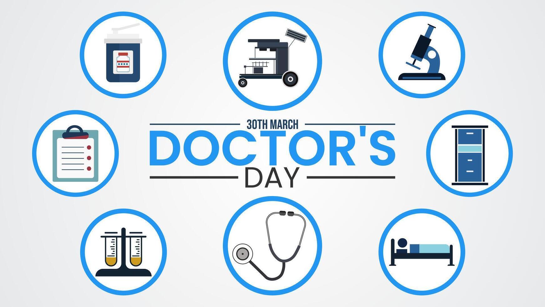 Celebrating Care and Compassion, Happy Doctors Day vector