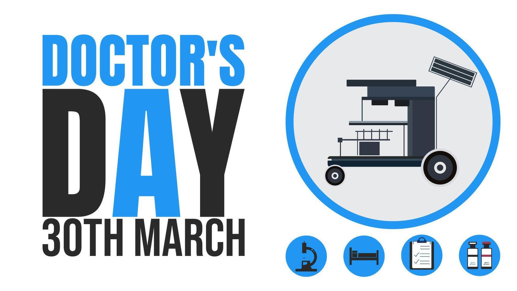 Doctors Making a Difference, Celebrating Their Dedication on Doctors Day vector
