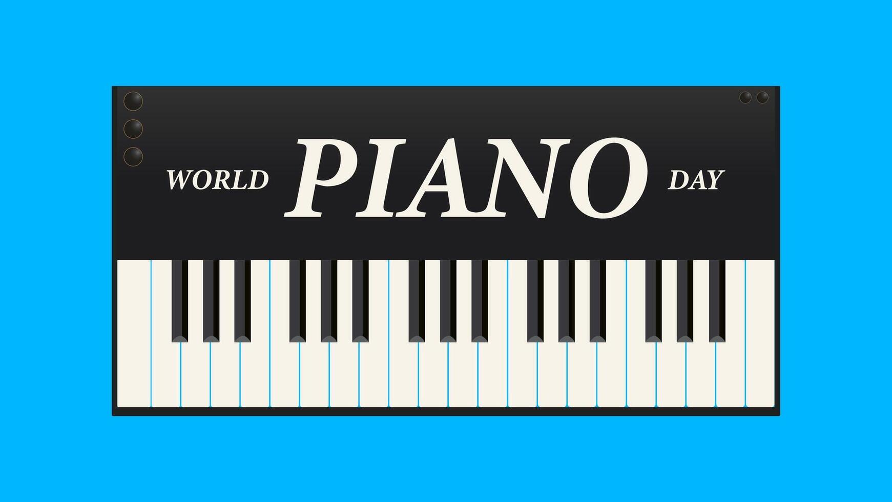 Keys to Harmony, Join the Celebration of World Piano Day vector