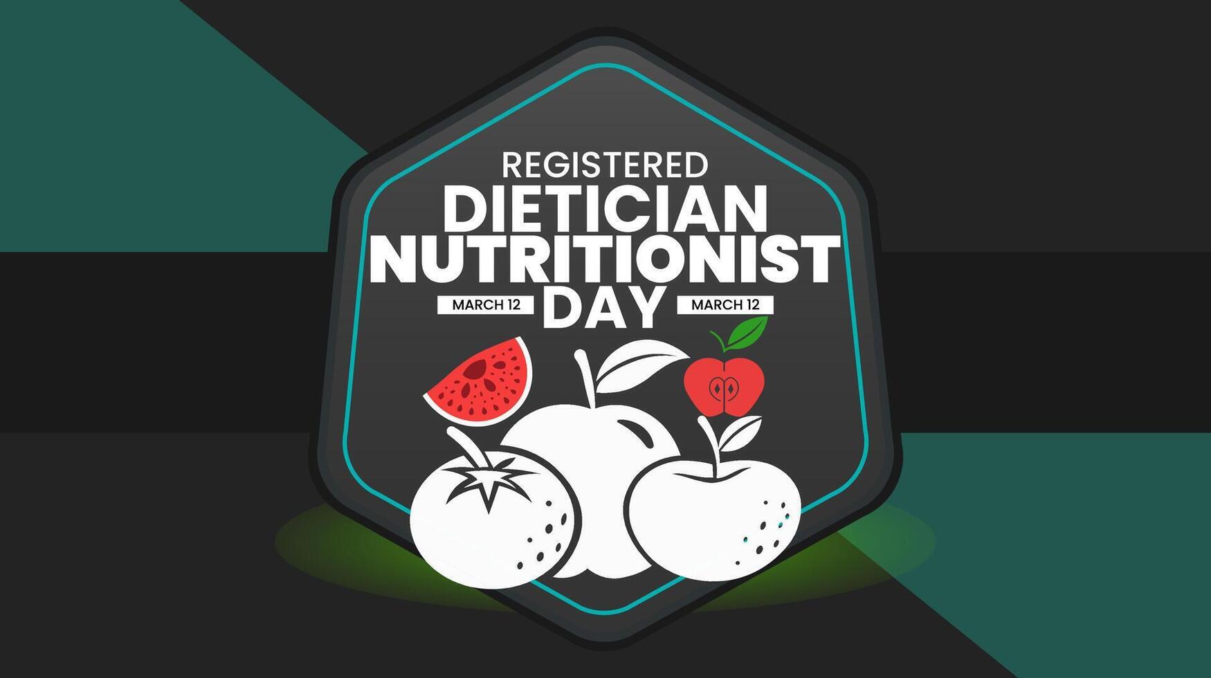 Nutrition Experts at Work, Honoring Registered Dietitian Nutritionists vector