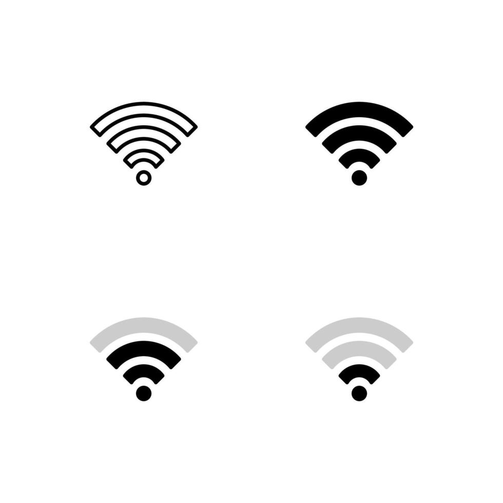 Wifi symbol icon. Connection icon. Internet icon. vector