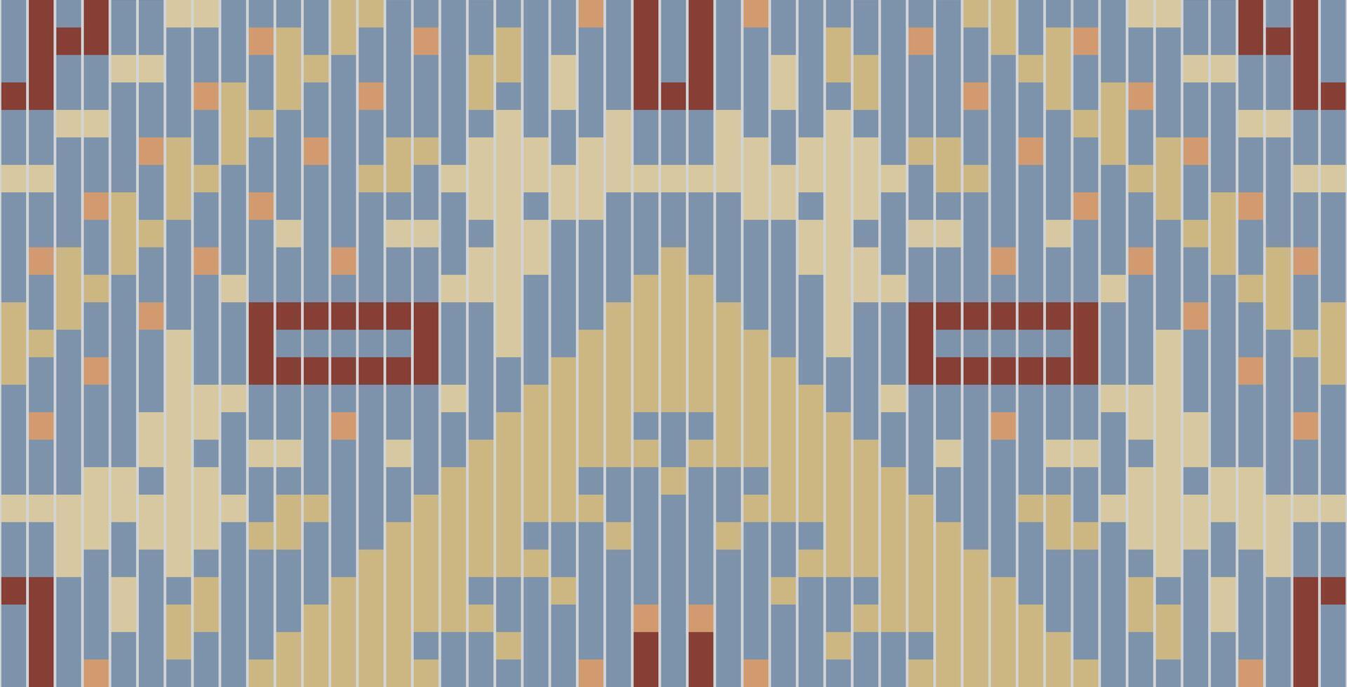 Geometry Shapes Ethnic Motifs Patternfolk Embroidery, Aztec Geometric Ornament Print. Design for Carpet, Wallpaper, Clothing, Wrapping, Fabric vector