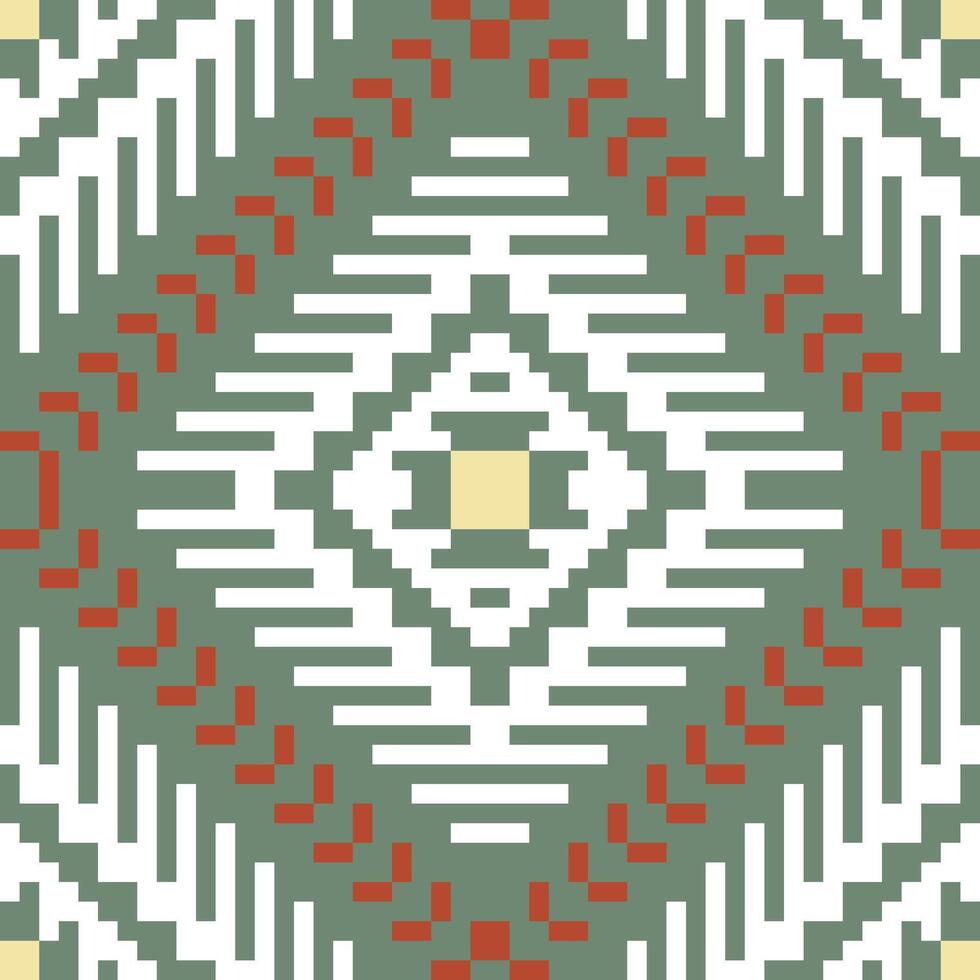 Fabric Pattern Ikat Pattern Originfolk Embroidery, Aztec Geometric Ornament Print. Design for Carpet, Wallpaper, Clothing, Wrapping, Fabric vector