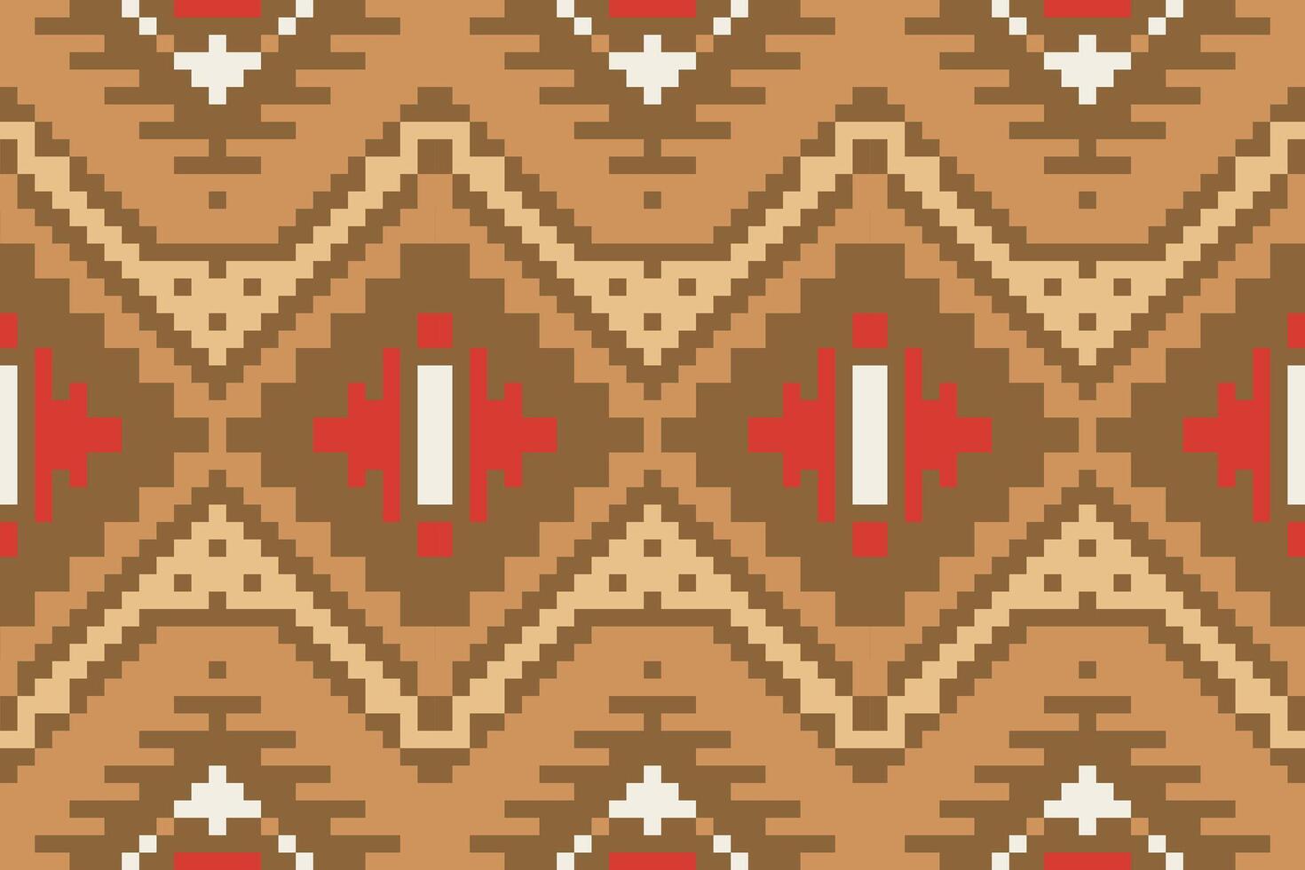 Sari Border Ikat Pattern Sareefolk Embroidery, Aztec Geometric Ornament Print. Design for Carpet, Wallpaper, Clothing, Wrapping, Fabric vector