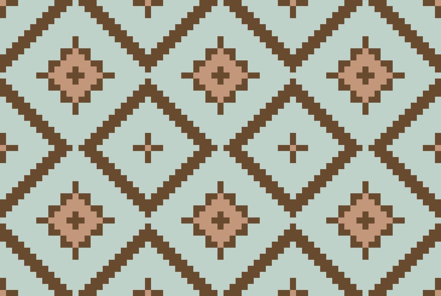 Nordic Islamic Pattern Artfolk Embroidery, Aztec Geometric Ornament Print. Design for Carpet, Wallpaper, Clothing, Wrapping, Fabric vector