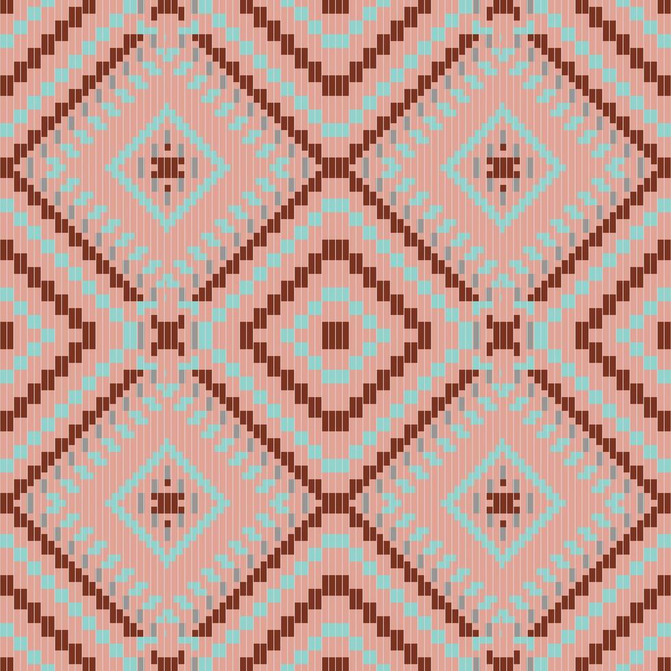 Fabric Pattern South Korean Traditional Patternfolk Embroidery, Aztec Geometric Ornament Print. Design for Carpet, Wallpaper, Clothing, Wrapping, Fabric vector
