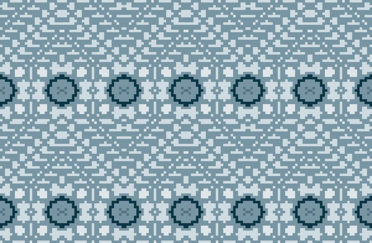 Pixel Art Modern Abstract Geometric Patternfolk Embroidery, Aztec Geometric Ornament Print. Design for Carpet, Wallpaper, Clothing, Wrapping, Fabric vector