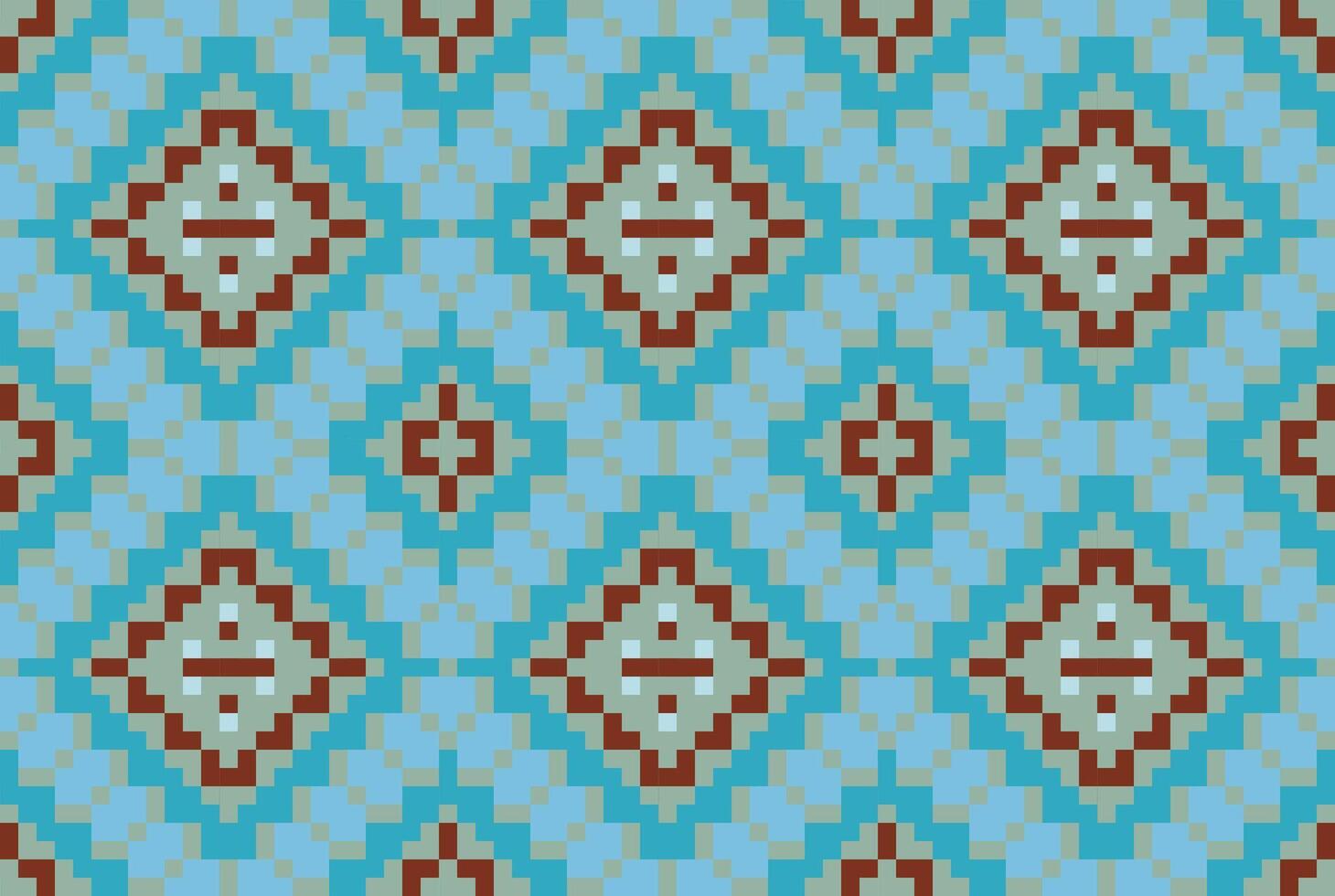 Stitch Abstract Colorful Geometric Pattern Backgroundfolk Embroidery, Aztec Geometric Ornament Print. Design for Carpet, Wallpaper, Clothing, Wrapping, Fabric vector