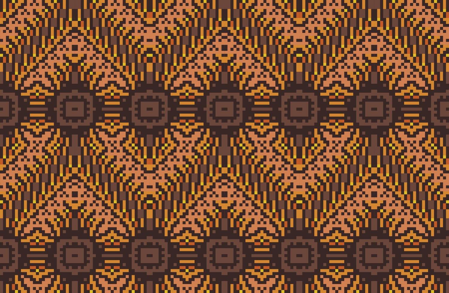 Motif Arabic Tile Patternfolk Embroidery, Aztec Geometric Ornament Print. Design for Carpet, Wallpaper, Clothing, Wrapping, Fabric vector