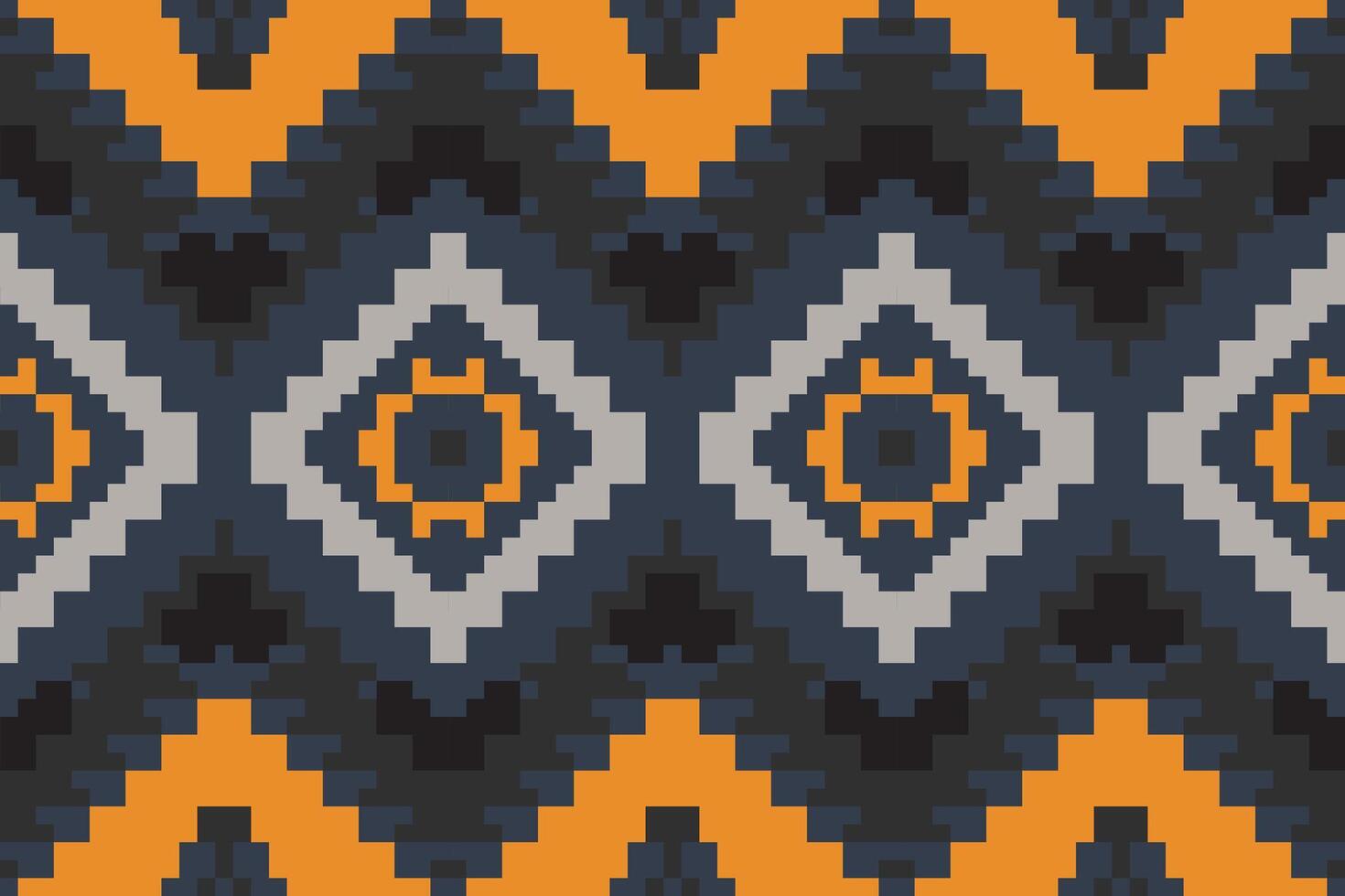 Nordic Islamic Geometric Pattern Designfolk Embroidery, Aztec Geometric Ornament Print. Design for Carpet, Wallpaper, Clothing, Wrapping, Fabric vector