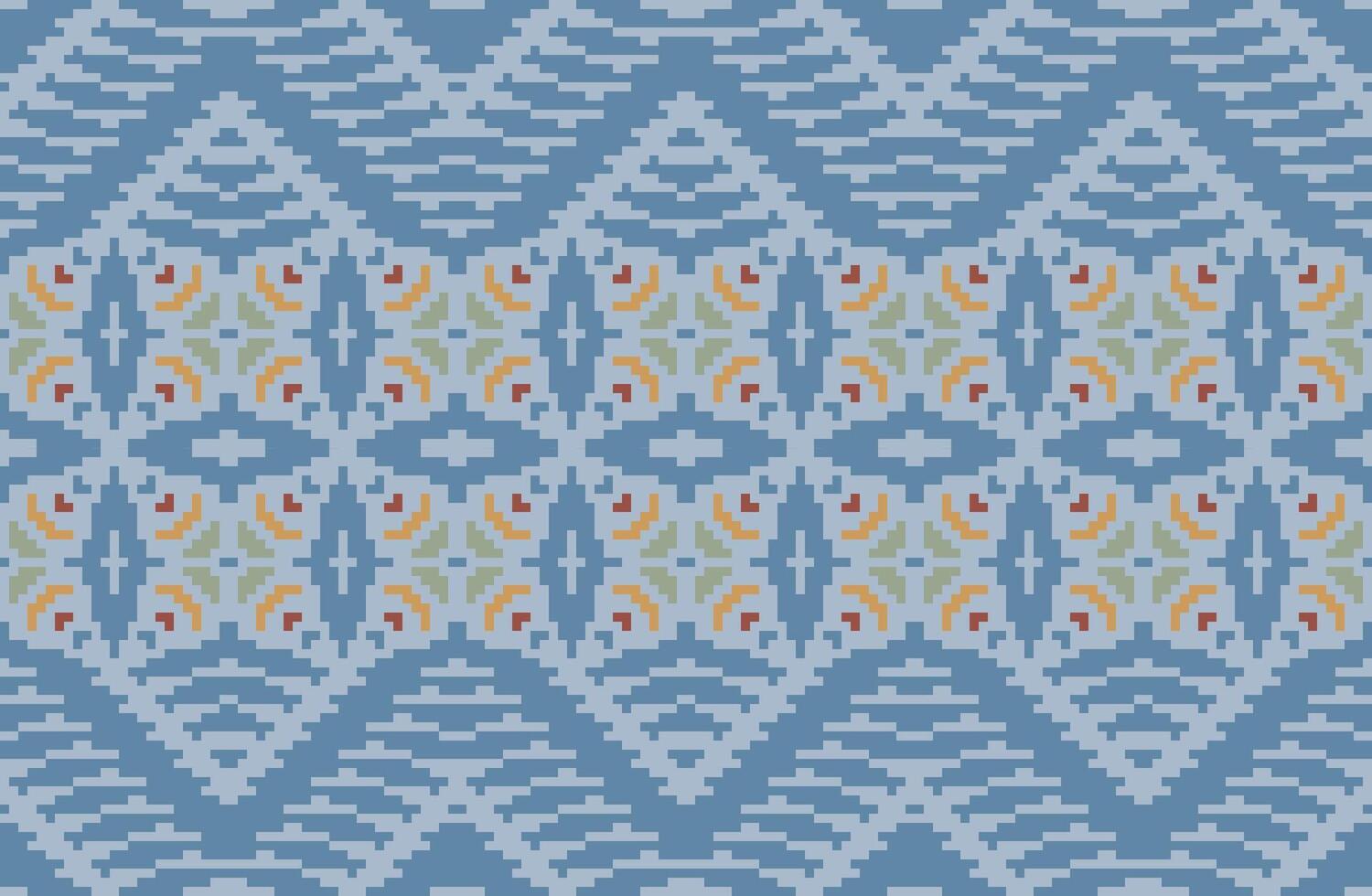 Shawl Arabic Geometrical Pattern and Designfolk Embroidery, Aztec Geometric Ornament Print. Design for Carpet, Wallpaper, Clothing, Wrapping, Fabric vector