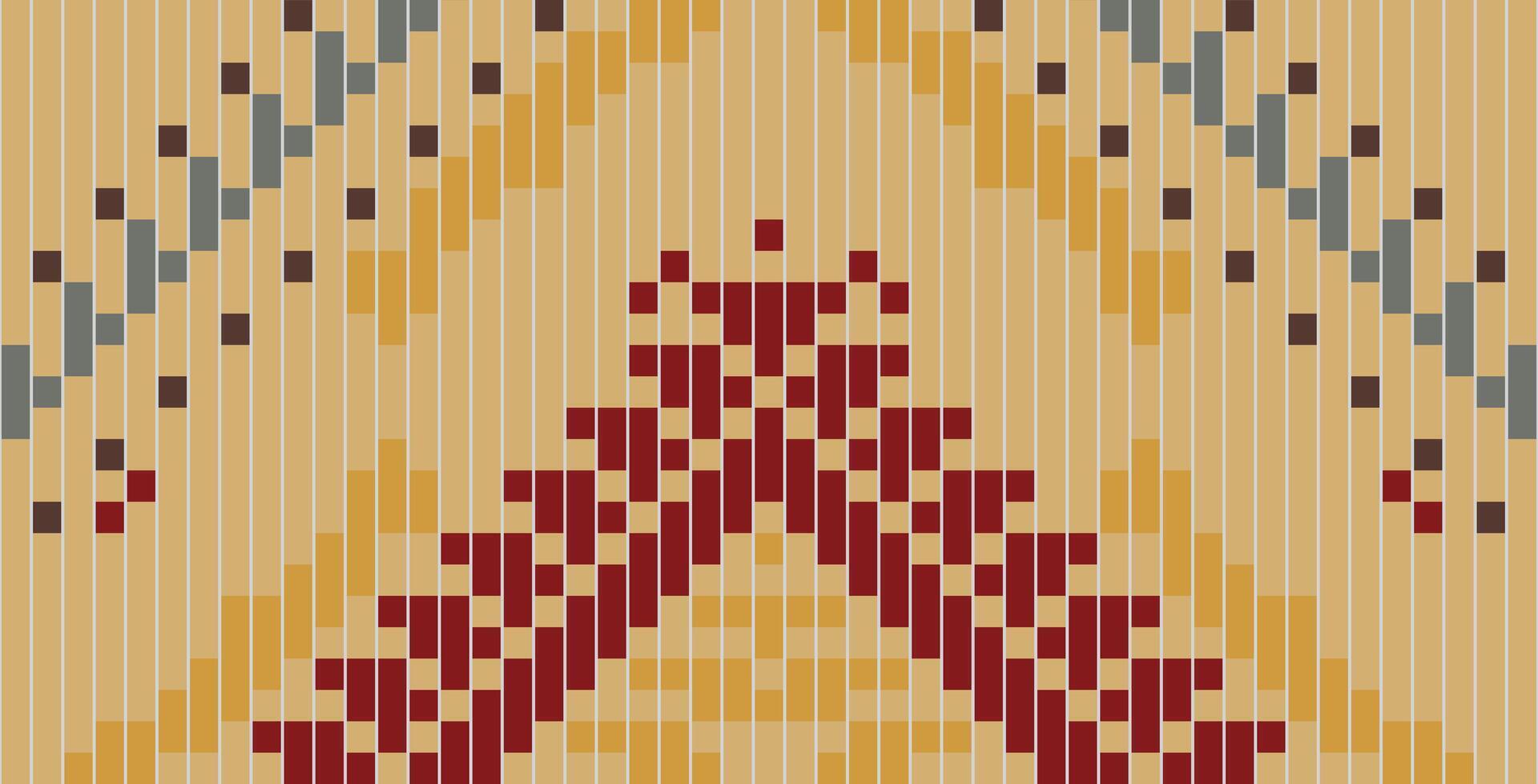 Palestinian Geometric Pattern Backgroundfolk Embroidery, Aztec Geometric Ornament Print. Design for Carpet, Wallpaper, Clothing, Wrapping, Fabric vector