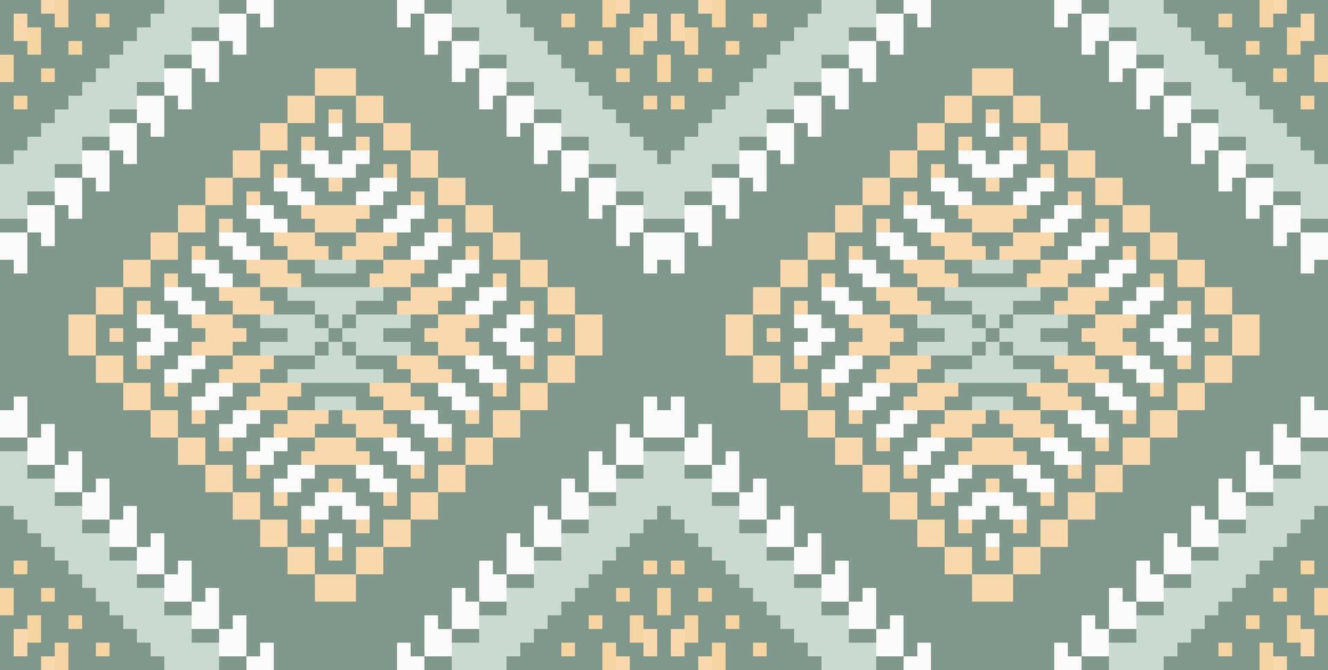 Printing Industry Islamic Flower Patternfolk Embroidery, Aztec Geometric Ornament Print. Design for Carpet, Wallpaper, Clothing, Wrapping, Fabric vector