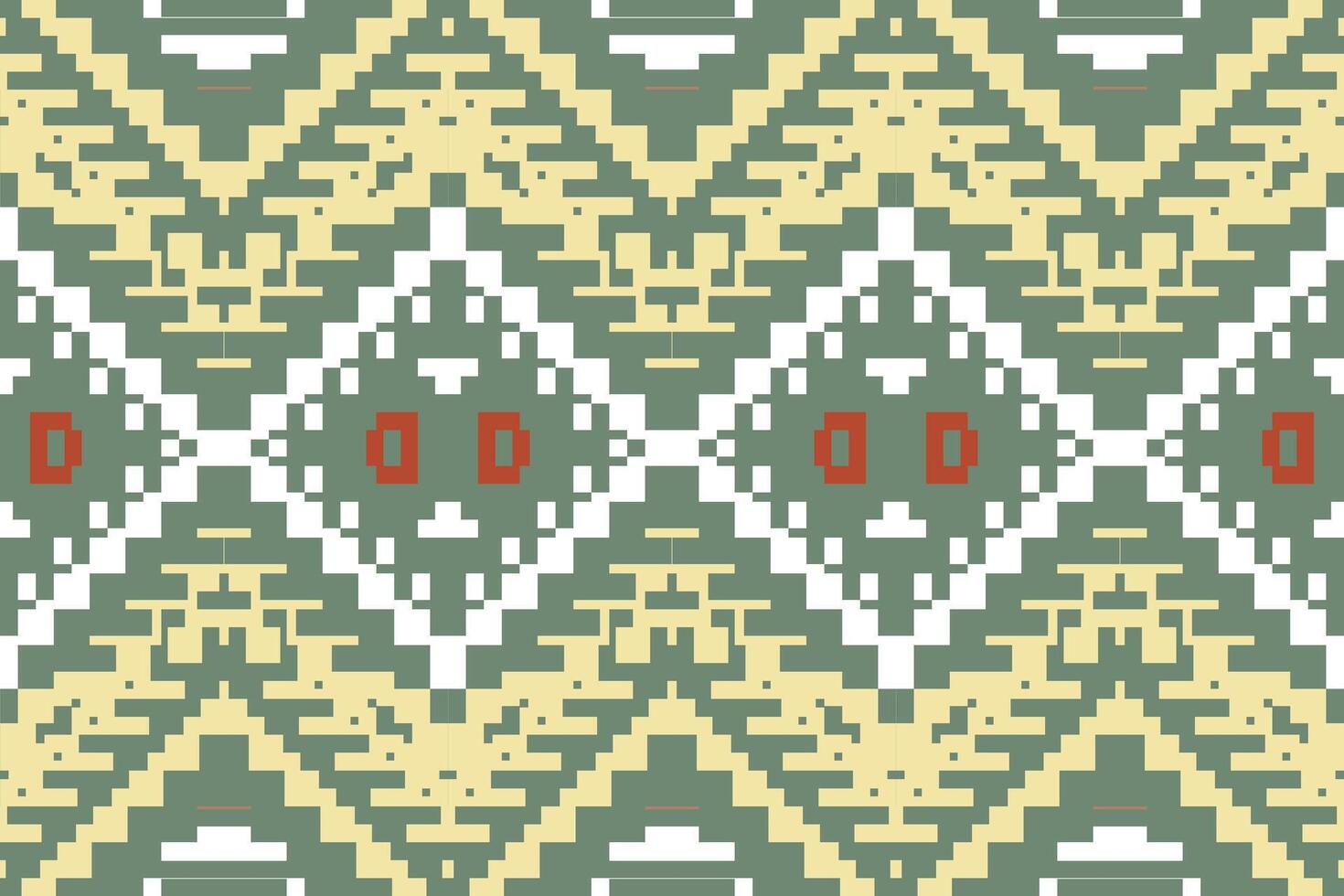 Ethnic Style Ndebele Traditional Pattern Artfolk Embroidery, Aztec Geometric Ornament Print. Design for Carpet, Wallpaper, Clothing, Wrapping, Fabric vector
