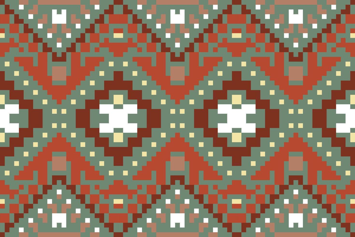 Native Geometric Pattern Backgroundfolk Embroidery, Aztec Geometric Ornament Print. Design for Carpet, Wallpaper, Clothing, Wrapping, Fabric vector