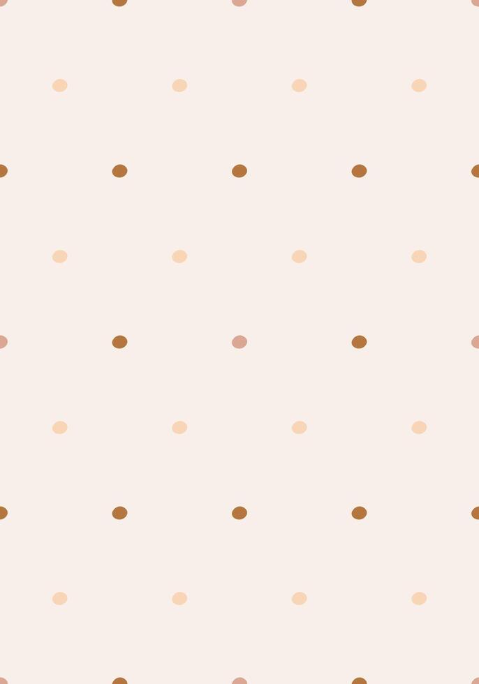 A seamless abstract pattern with soft beige dots, blending minimalism and trendy. Neutral and versatile, it adds a calm, modern touch to any design vector