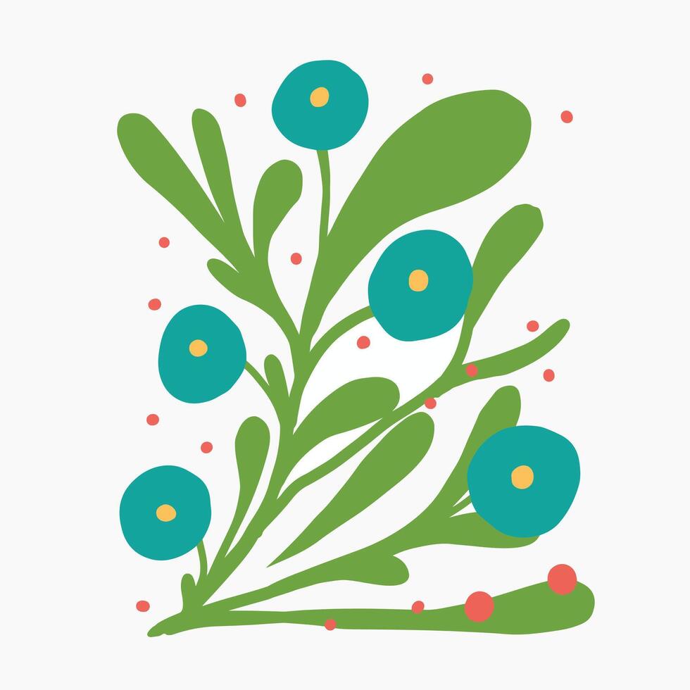 abstract flower fun color modern vector