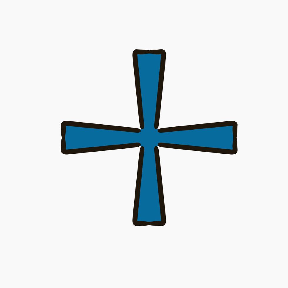 plus second shape design star vector