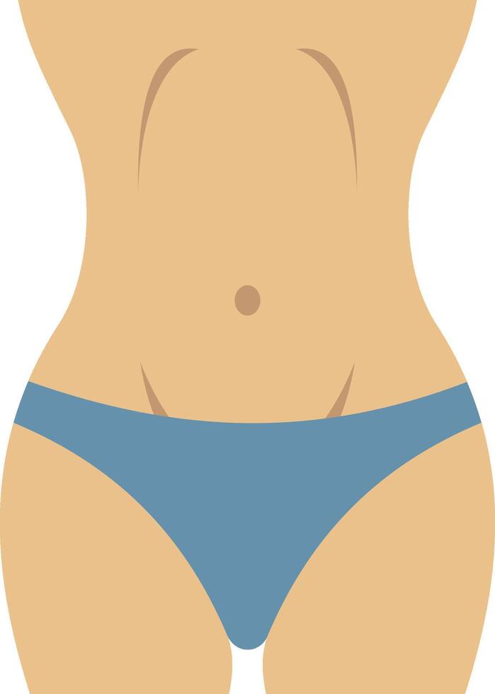 Women Bodyillustration with isolated background vector