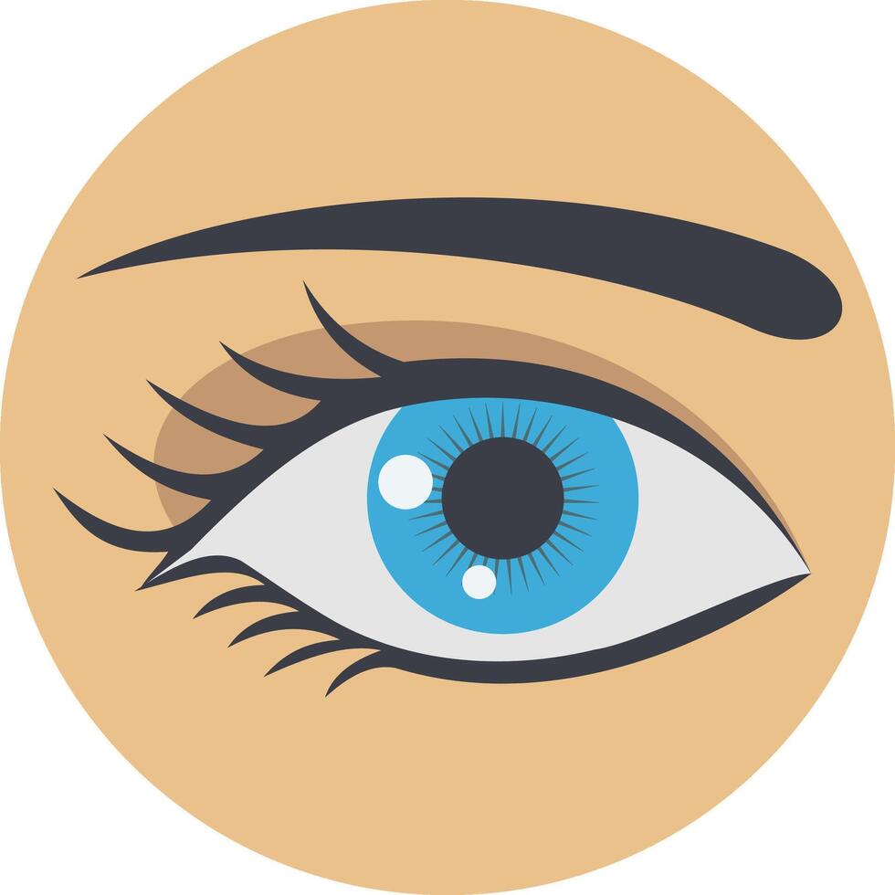 Eyesight illustration with isolated background vector