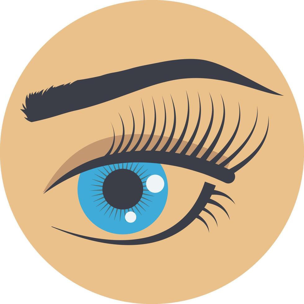 Eyesightillustration with isolated background vector