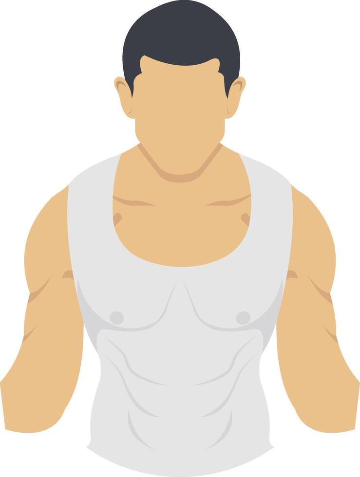 Exercise illustration with isolated background vector