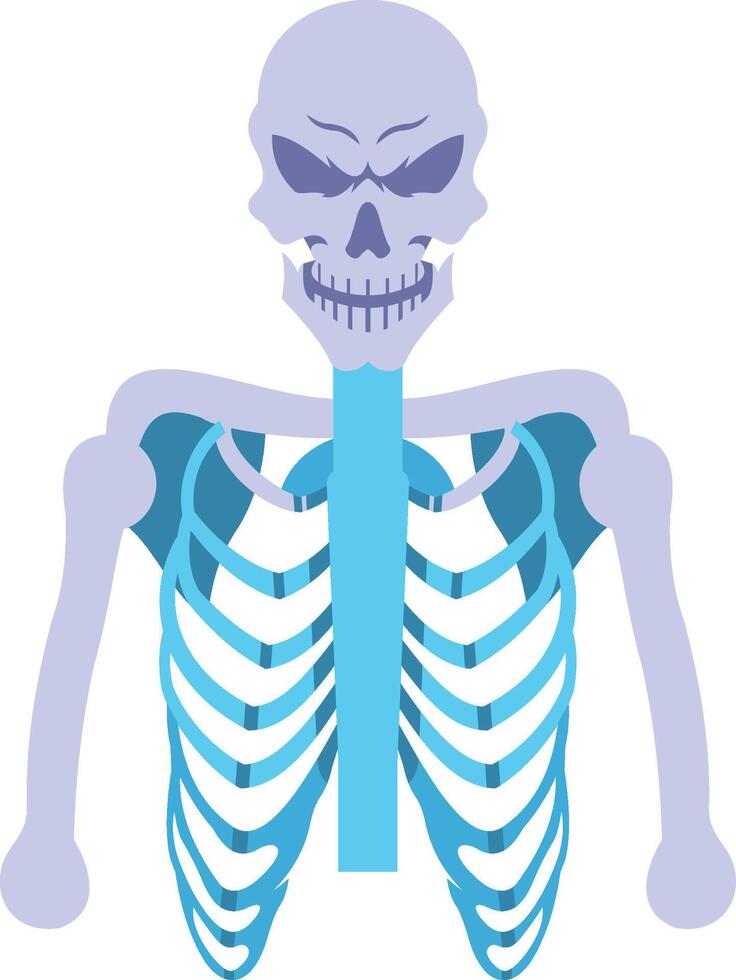 Skeleton illustration with isolated background vector