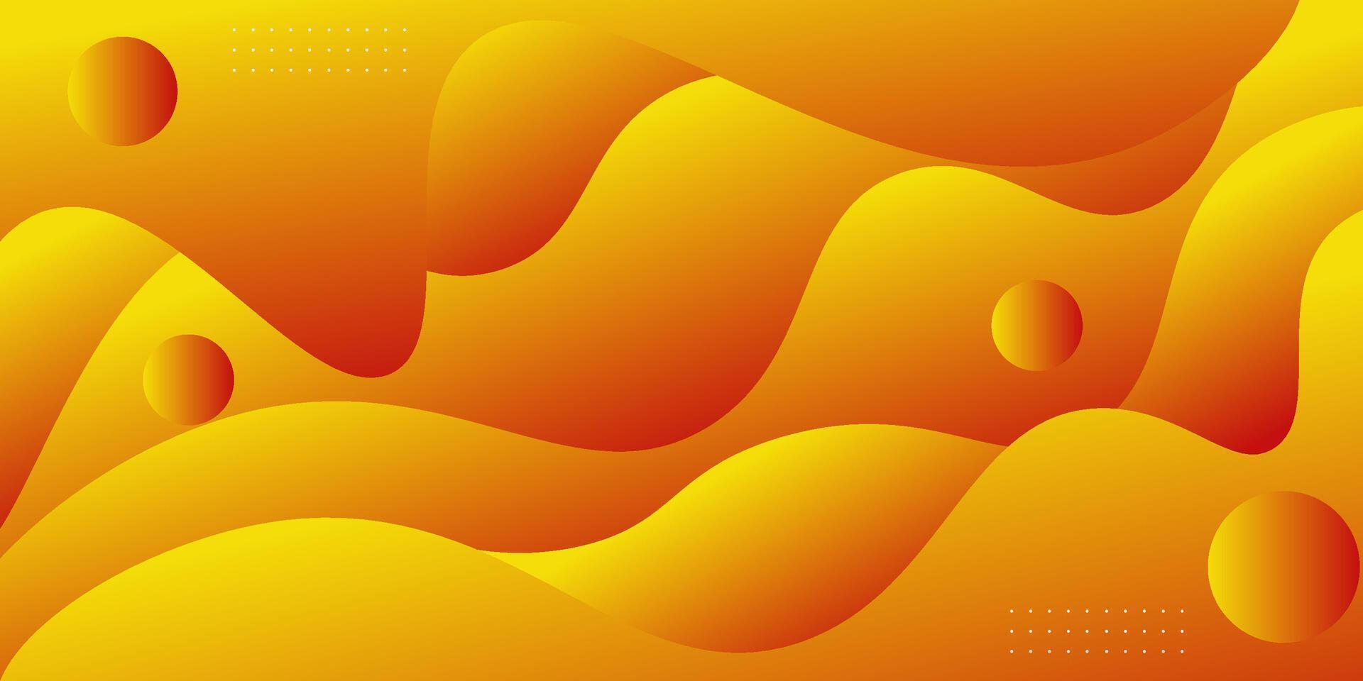Abstract colorful orange wave and circle pattern background. Modern concept background design. Eps10 vector