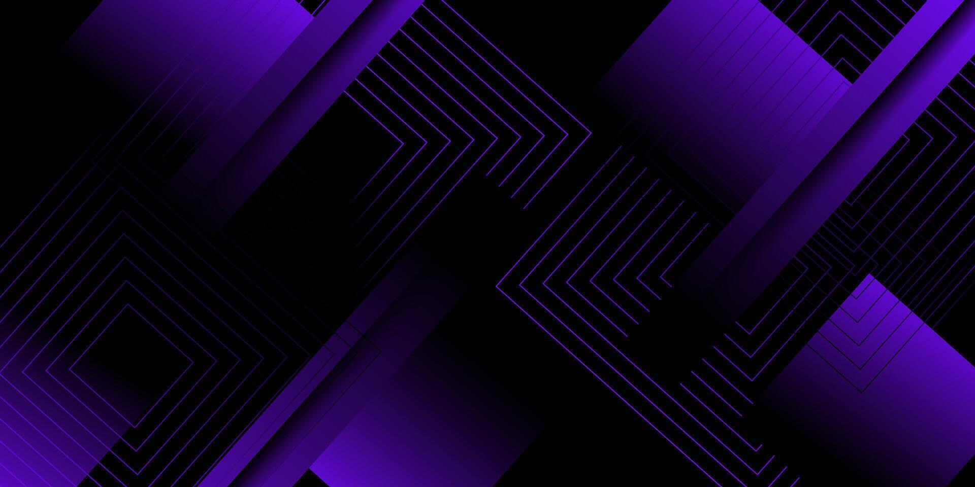 Abstract overlapping square 3D background with gradient purple color design. Trendy pattern with stripes. Eps10 vector