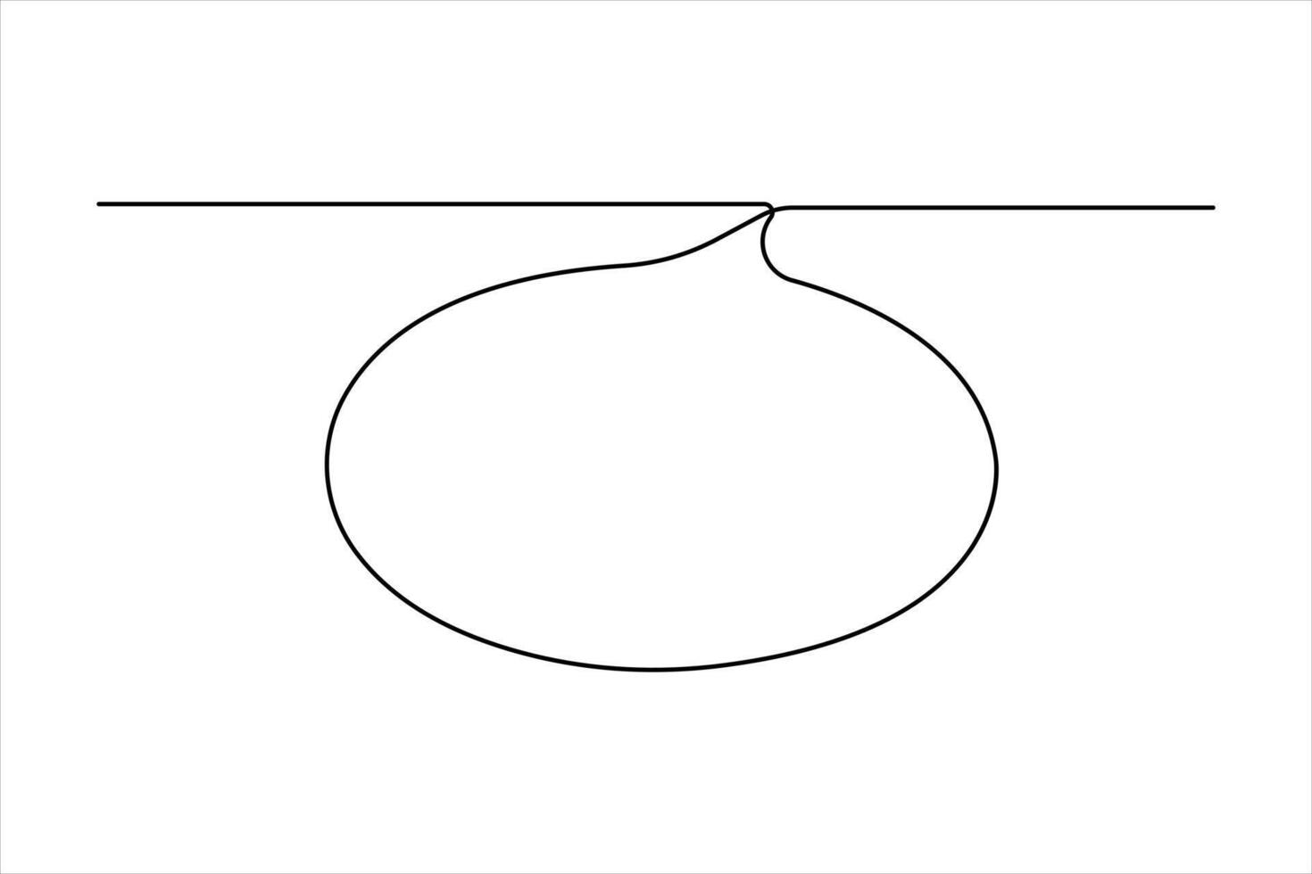 Continuous single line art drawing of speech bubble set square shaped chat cloud and thought dialogue outline vector