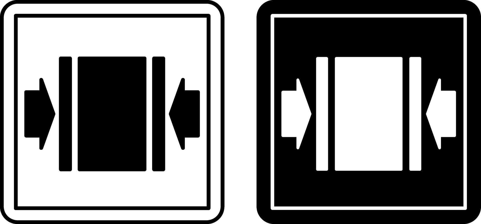Clamp Here Signs. Labels for Cardboard Packaging. Black and White Icons. Logistics, Delivery. Warning Symbol, Handle with Care. vector