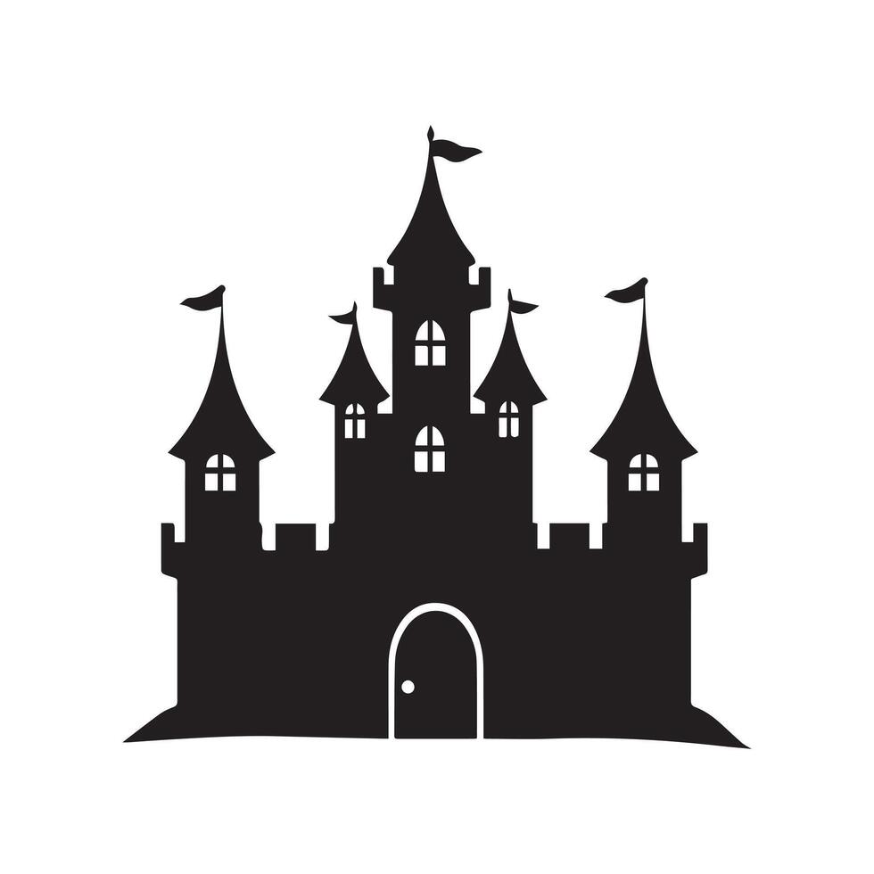 Abstract Castle Icon or Logo Design Template vector