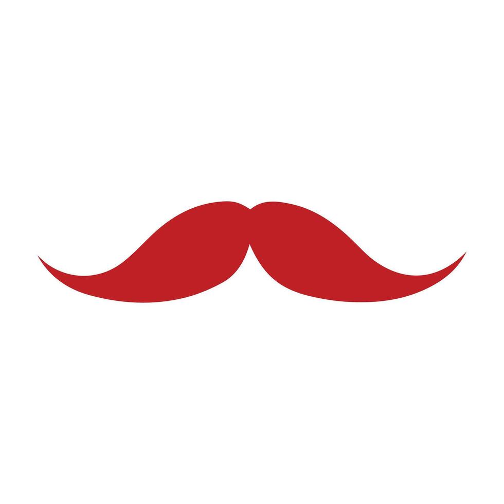 Abstract Man Mustachio Icon or Logo Design Template vector