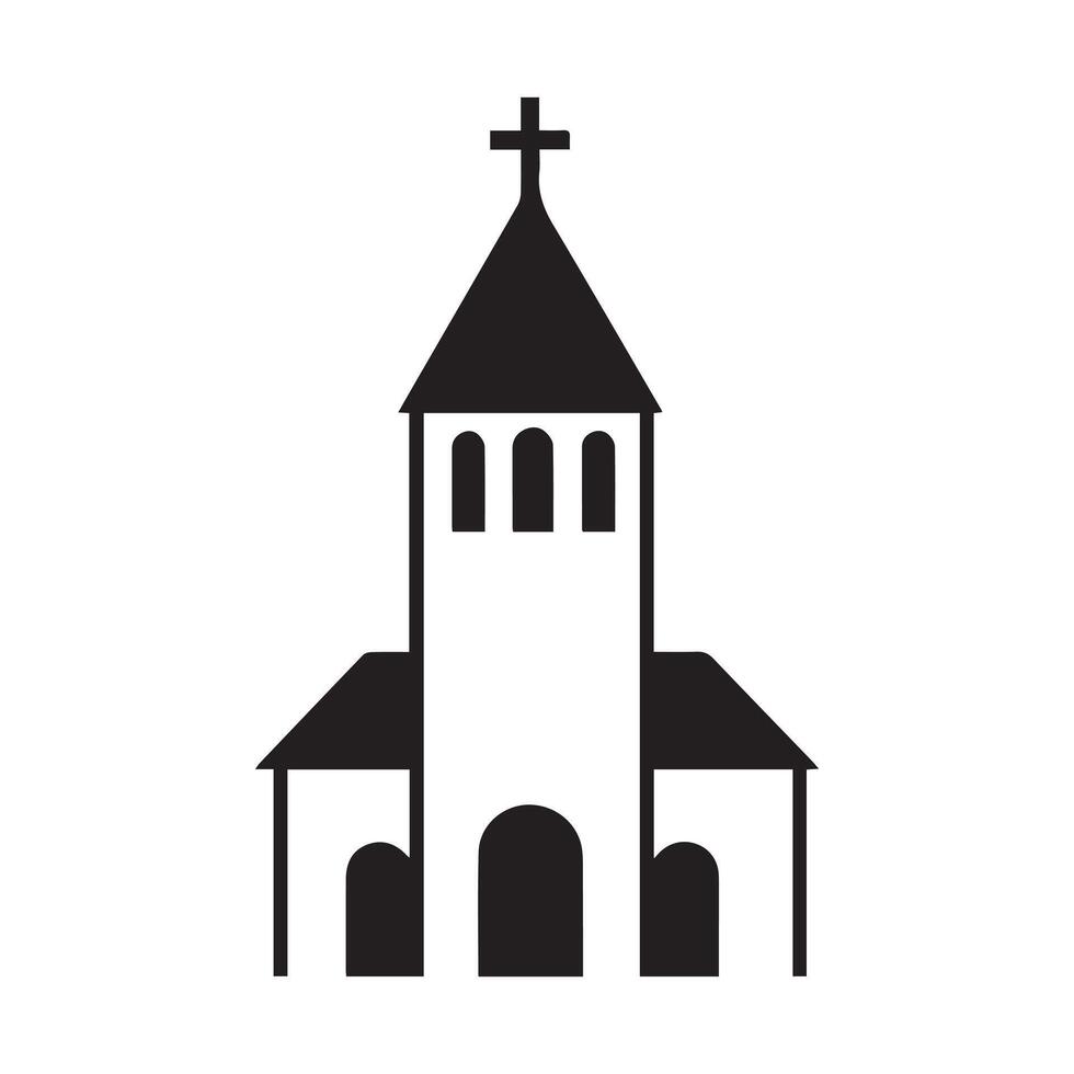 Abstract Church Icon or Logo Design Template vector