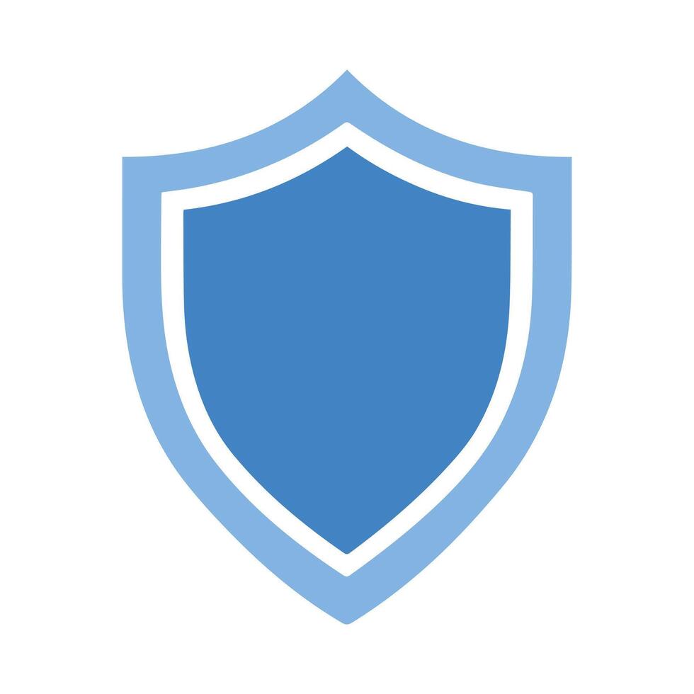 Abstract Medical Protection Shield Icon or Logo Design Template vector