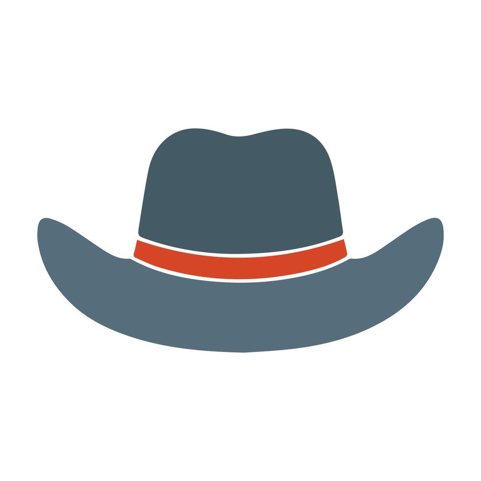 Abstract Cowboy Hat Icon or Logo Design Template vector
