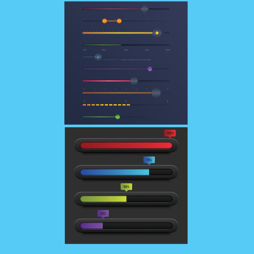 A new illustration of Loading set vector