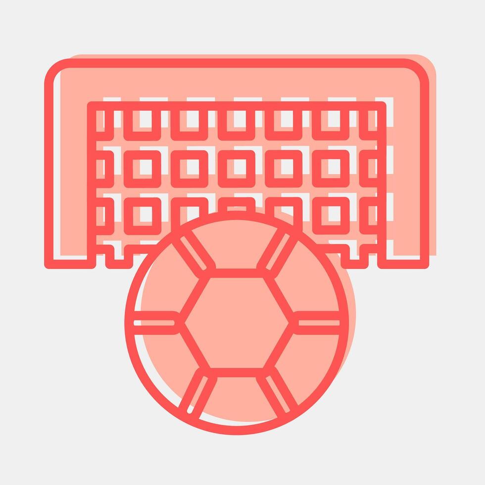 Icon football. Sports elements. Icon in two tone style. vector